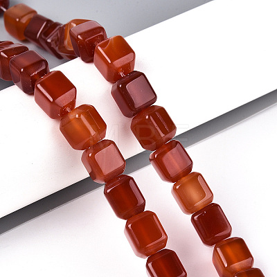 Natural Carnelian(Dyed & Heated) Beads Strands G-N353-03A-03-1