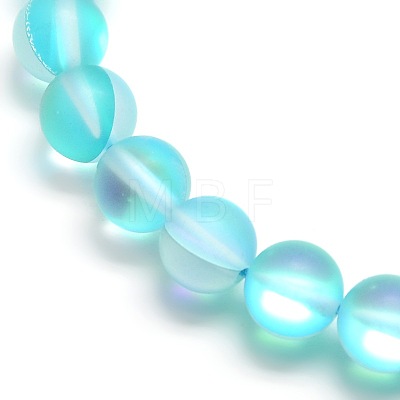 Synthetic Moonstone Beads Strands X-G-F142-6mm-03-1