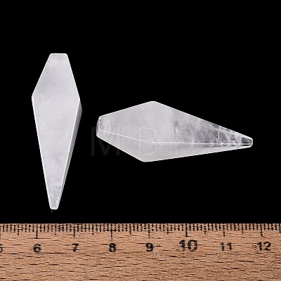 Natural Quartz Crystal Rock Crystal Pendants G-N362-22H-1