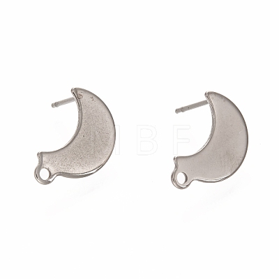 Non-Tarnish 304 Stainless Steel Stud Earring Findings STAS-I176-10P-1