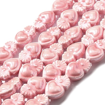 Handmade Porcelain Beads Strands PORC-I028-01I-1