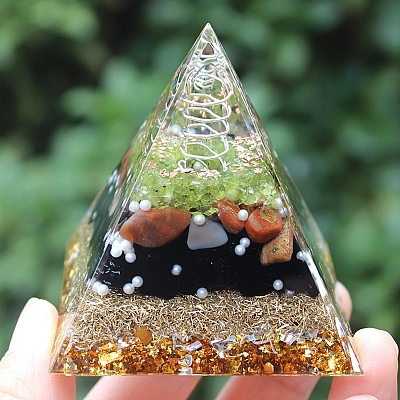 Orgonite Pyramid Resin Energy Generators PW-WG29206-01-1