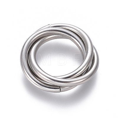 Tarnish Resistant 304 Stainless Steel Linking Rings STAS-L239-01A-P-1