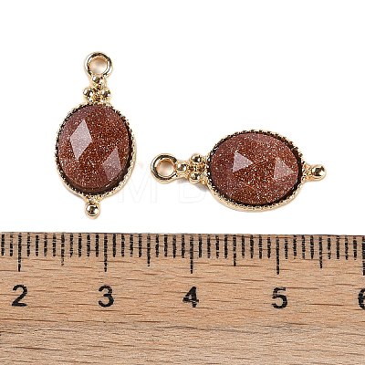 Synthetic Goldstone Faceted Pendans KK-L218-003G-06-1