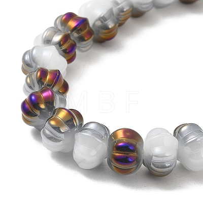 Rainbow Plated Electroplate Glass Beads GLAA-G106-02A-HP02-1