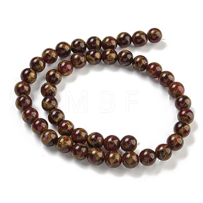 Synthetic Gold Clinquant Stone Beads Strands G-P549-A01-01C-1