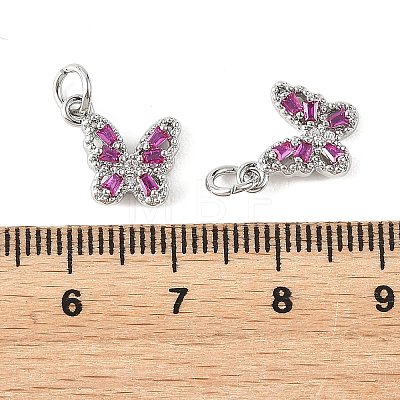 SHEGRACE Brass Micro Pave Cubic Zirconia Charms XGRQ5K537-628P-F-1