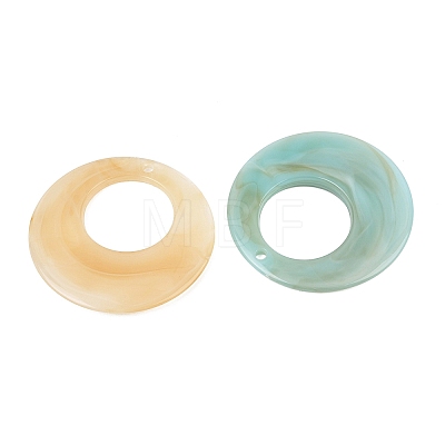 Imitation Jade Resin Pendants RE-CBA476D-01A-1