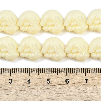 Synthetic Coral Carved Beads Strands CORA-R050-03-1