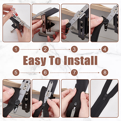 AHADERMAKER Zipper Tool Sets DIY-GA0006-34-1