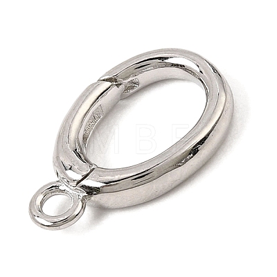 Brass Spring Gate Ring KK-C075-51P-1