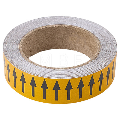 PVC Directional Arrow Tape for Pipe AJEW-WH20020-641A-1
