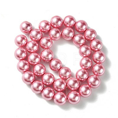 Eco-Friendly Dyed Glass Pearl Round Beads Strands HY-A002-12mm-RB109-1