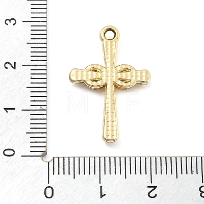 Alloy Rhinestone Pendants FIND-U026-01G-1