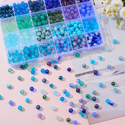 DIY Glass Beads Bracelet Making Kit DIY-SZ0005-86-1
