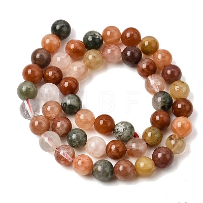 Natural Colorful Rabbit Fur Rutilated Quartz Beads Strands GG-CBA4808-I01-8mm-1