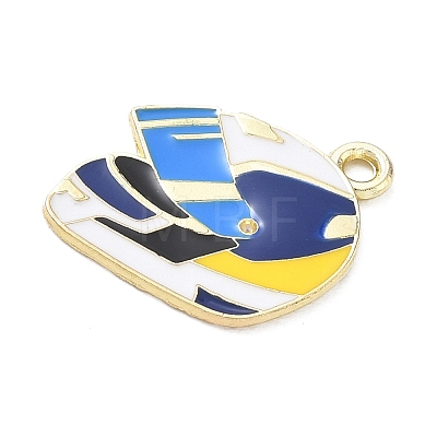 Racing Car Theme Alloy Enamel Pendants AL-CBA4666-03J-1