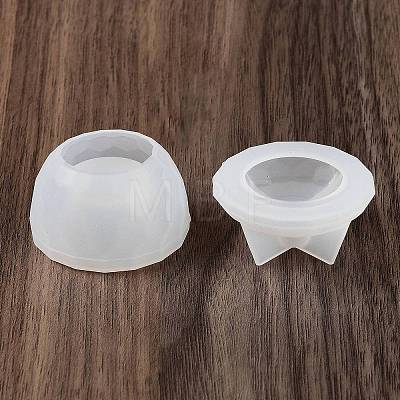 Faceted Round DIY Candle Cup Silicone Molds DIY-Q037-07A-1