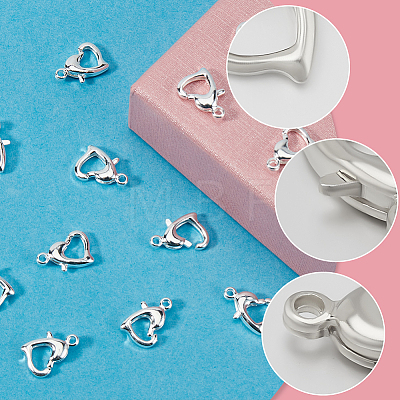 30Pcs Brass Lobster Claw Clasps KK-BBC0014-65S-1