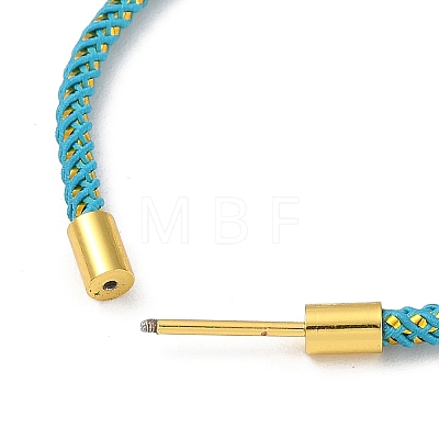 Braided Nylon Cord Bracelet Making MAK-L043-01G-02-1