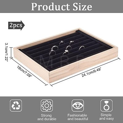 Wood Ring Display Boards RDIS-WH0009-007-1