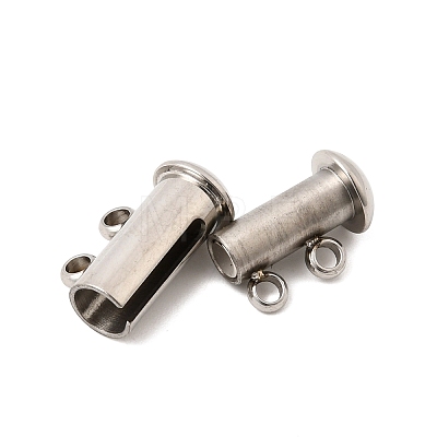 304 Stainless Steel Slide Lock Clasps STAS-F350-05A-P-1