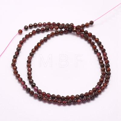 Natural Garnet Beads Strands G-F509-37-2mm-1