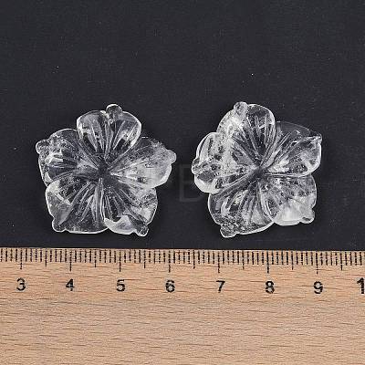 Natural Quartz Crystal Carved Pendants G-B097-01A-15-1
