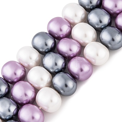 Shell Pearl Beads Strands BSHE-L035-E05-1