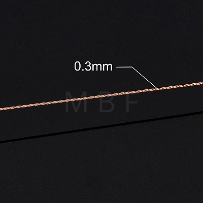 BENECREAT 3 Strands Copper Craft Wire CWIR-BC0008-0.3mm-R-1