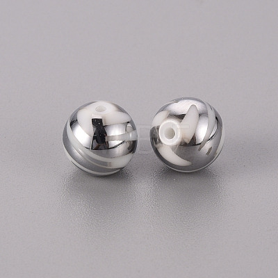 Electroplate Glass Beads EGLA-Q123-003G-1