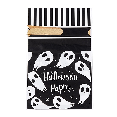 50Pcs Rectangle Halloween Candy Plastic Bags ABAG-U001-01R-1