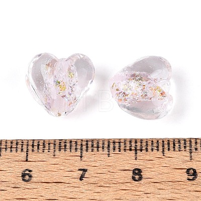 Handmade Foil Glass Beads FOIL-N029-09B-1