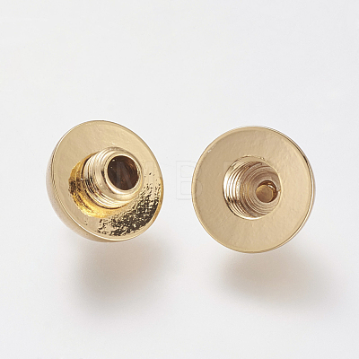 Brass Screw Clasps X-KK-T014-134G-1