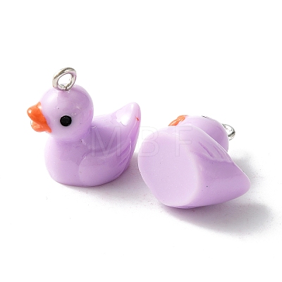 Opaque Resin Pendants RESI-WH0029-12P-03-1