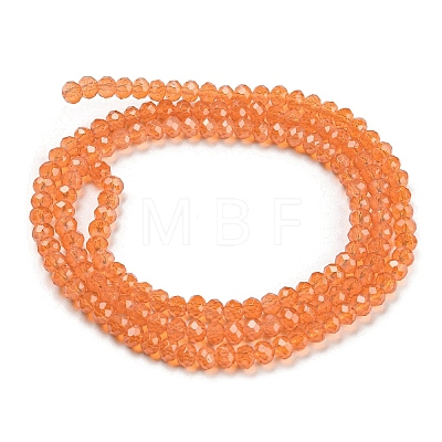 Baking Painted Transparent Glass Beads Strands DGLA-A034-J2mm-B03-1