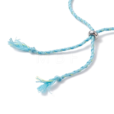 5Pcs Fish Handmade Porcelain Beads Slider Bracelets for Women BJEW-JB13174-1