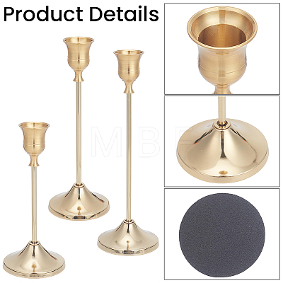 2 Bags Iron Candle Holder Sets AJEW-CN0007-88-1