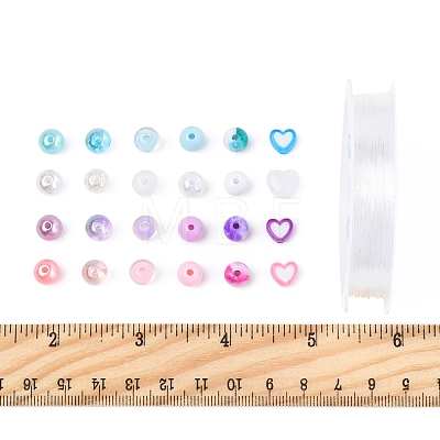 DIY Round Beads Bracelets Making Kits DIY-FS0008-80-1