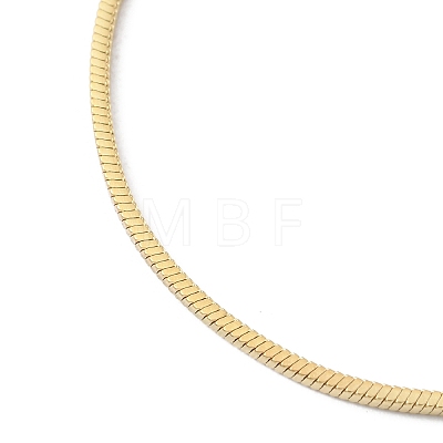 Ion Plating(IP) 304 Stainless Steel Flat Snake Chain Bracelets for Men Women BJEW-M293-06G-1