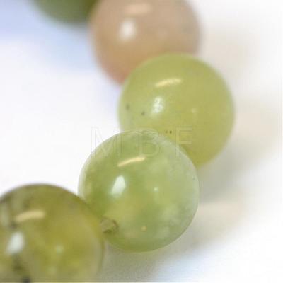 Natural Mixed Stone Round Bead Strands G-E334-8mm-23-1
