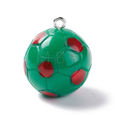 Opaque Resin Pendants RESI-I042-01G-1