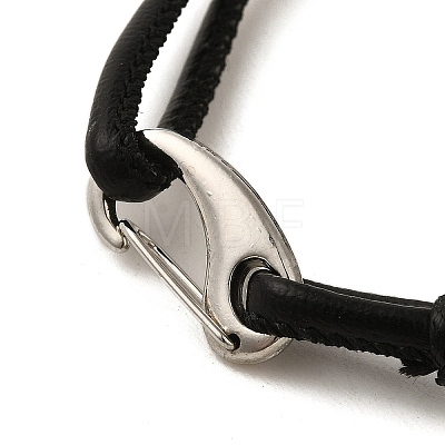 PU Leather Round Cord Multi-strand Bracelets SJEW-K002-07I-1