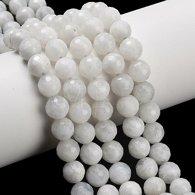 Natural Rainbow Moonstone Beads Strands G-C280-B15-8mm-1