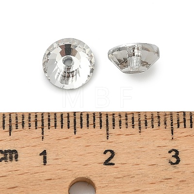 Faceted Transparent Glass Beads GLAA-P075-01E-01-1
