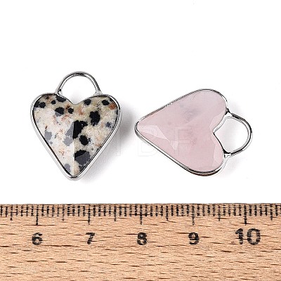 Natural & Synthetic Mixed Stone Faceted Pendants G-Q601-03P-1