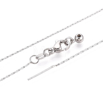 Brass Boston Link Chain Necklaces NJEW-B119-01P-1