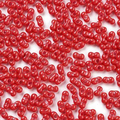 Baking Paint Glass Seed Beads SEED-A033-04S-1