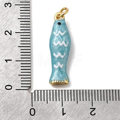 Brass Enamel Pendants KK-H092-08G-04-1