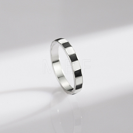 925 Sterling Silver and Enamel Finger Rings FS-WG5A77D-04-1